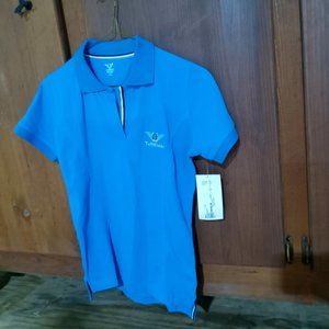NWT aqua blue riding polo ladies size XS